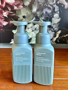 NEW 2-Pc CEDARWOOD FOREST Foaming Hand Soap Bath & Body Works